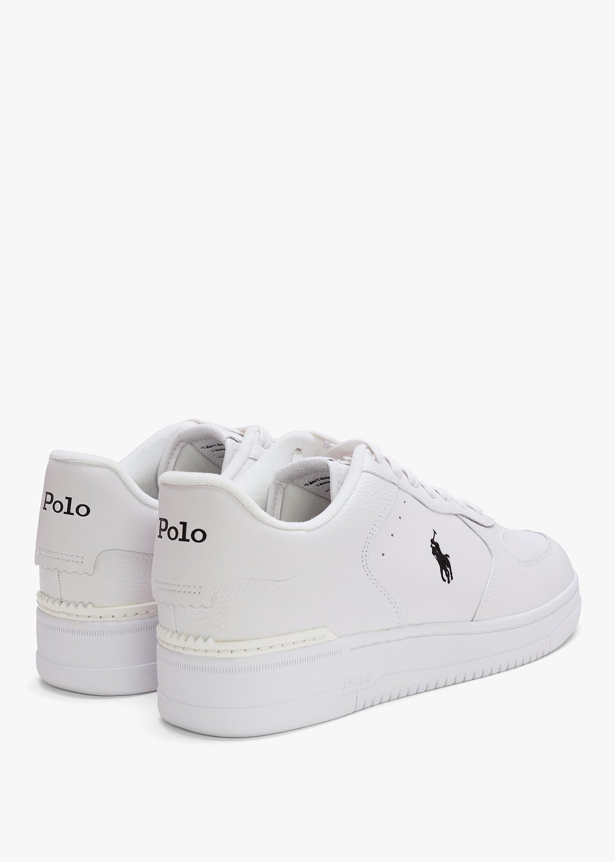 Men’s Master Court White Leather Trainers