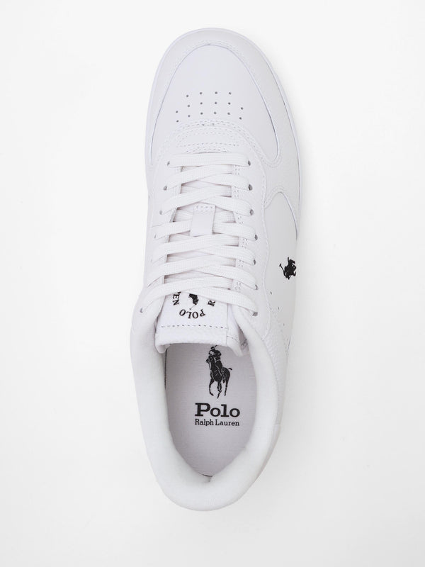Men’s Master Court White Leather Trainers