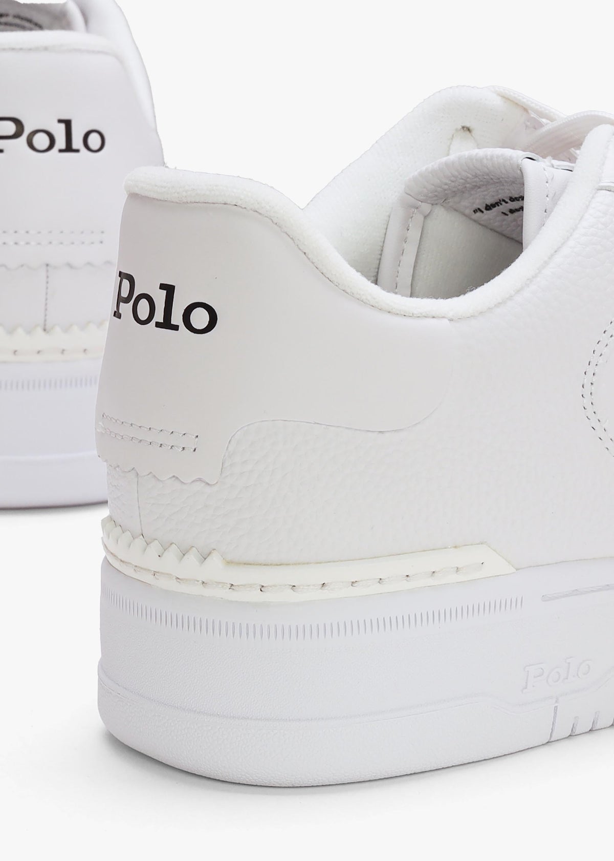 Men’s Master Court White Leather Trainers