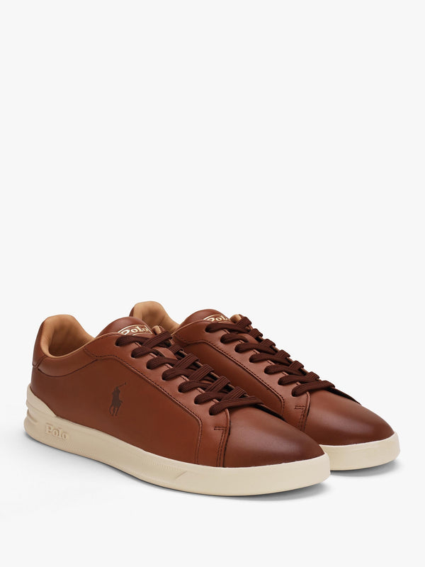 Men’s Heritage Court II Polo Russet Leather Trainers