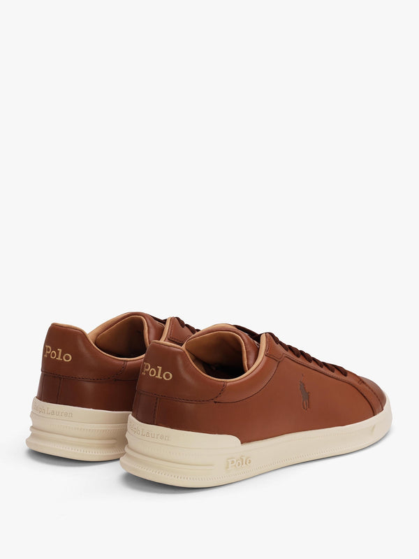 Men’s Heritage Court II Polo Russet Leather Trainers