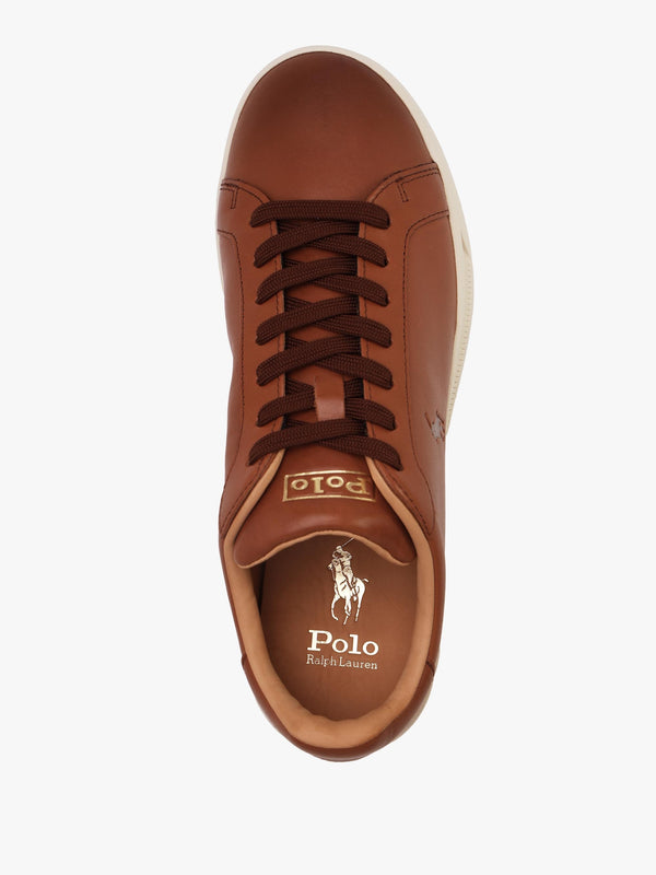 Men’s Heritage Court II Polo Russet Leather Trainers