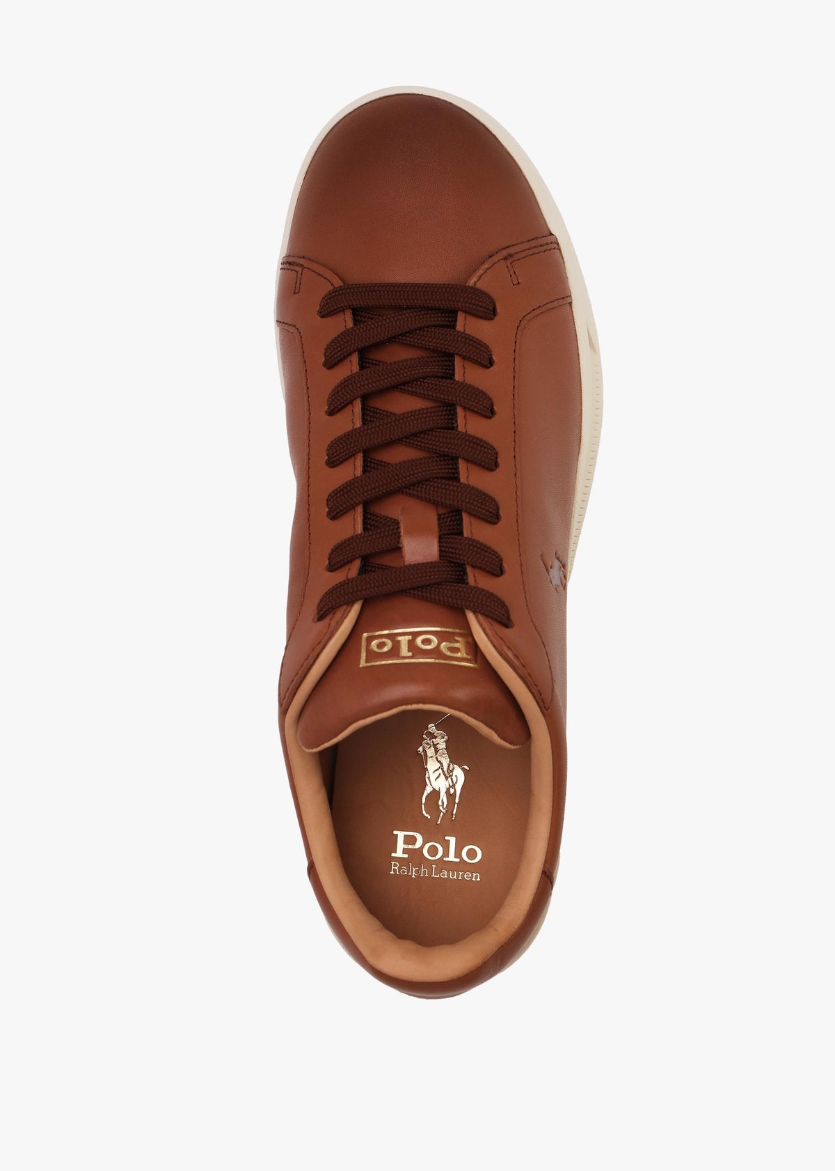 Men’s Heritage Court II Polo Russet Leather Trainers