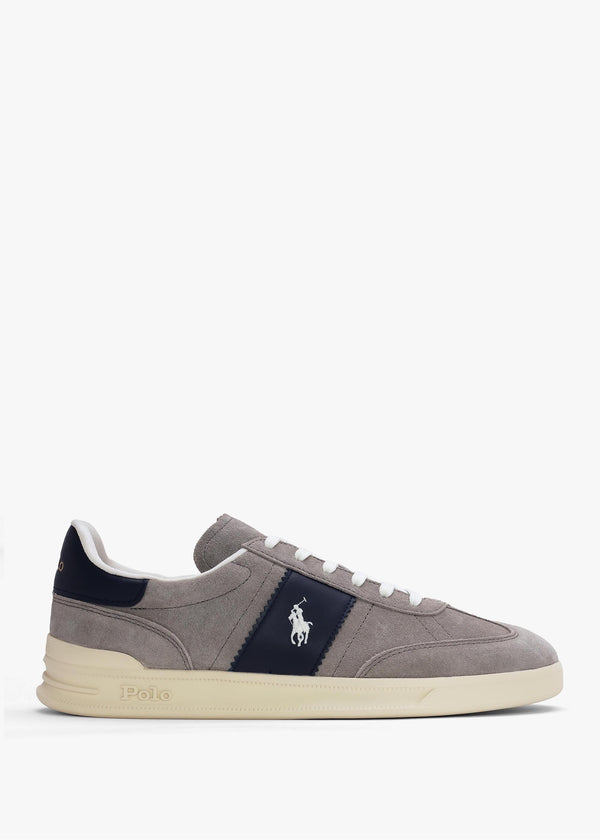 Men’s Heritage Aera Grey & Navy Suede Trainers