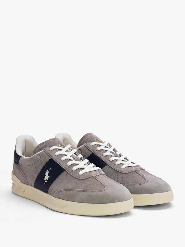 Men’s Heritage Aera Grey & Navy Suede Trainers