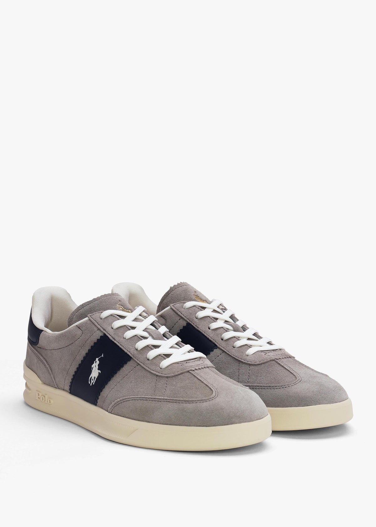 Men’s Heritage Aera Grey & Navy Suede Trainers
