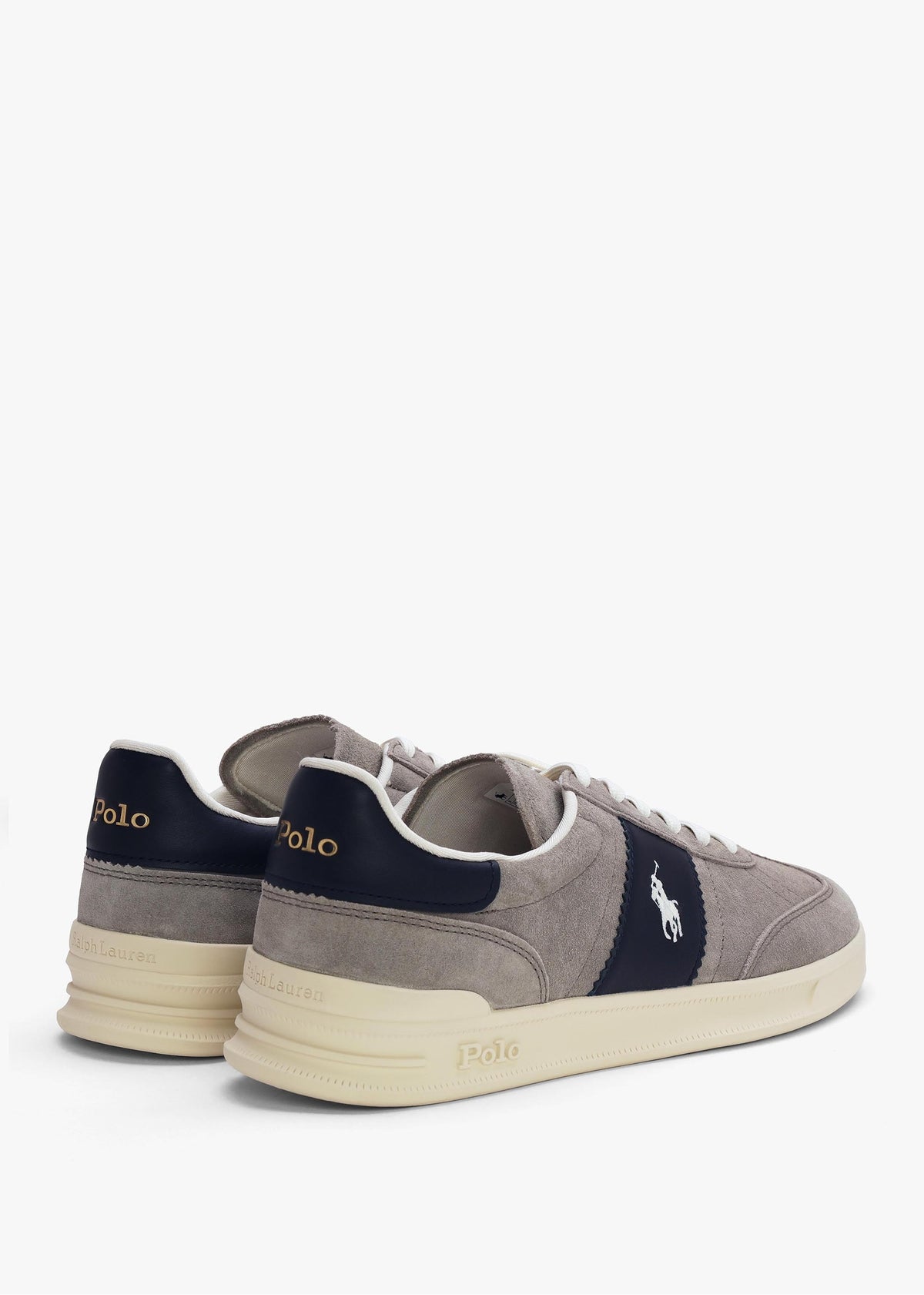 Men’s Heritage Aera Grey & Navy Suede Trainers
