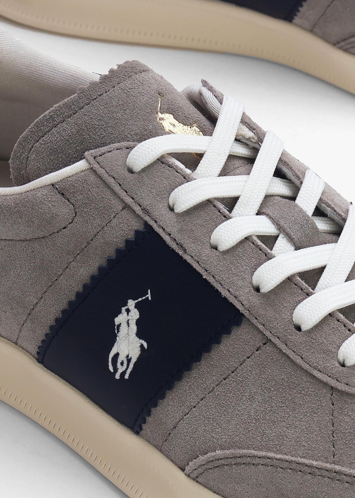 Men’s Heritage Aera Grey & Navy Suede Trainers
