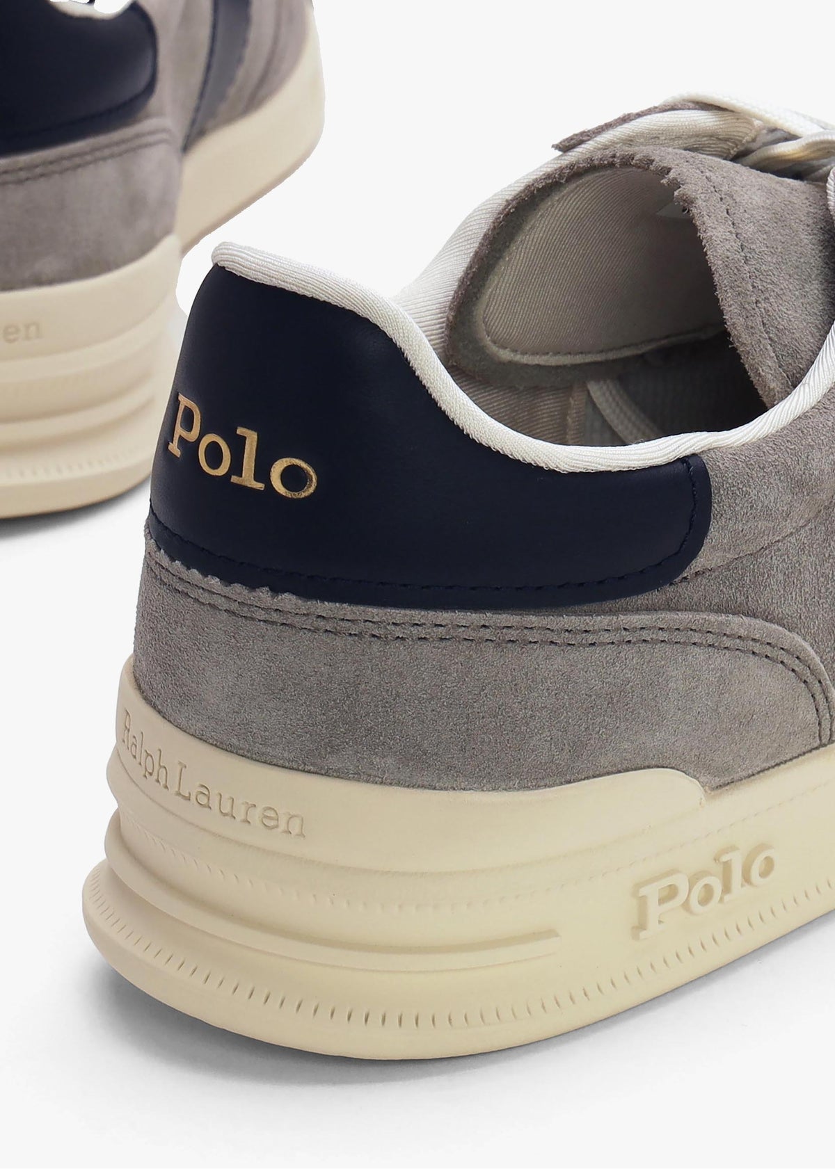 Men’s Heritage Aera Grey & Navy Suede Trainers
