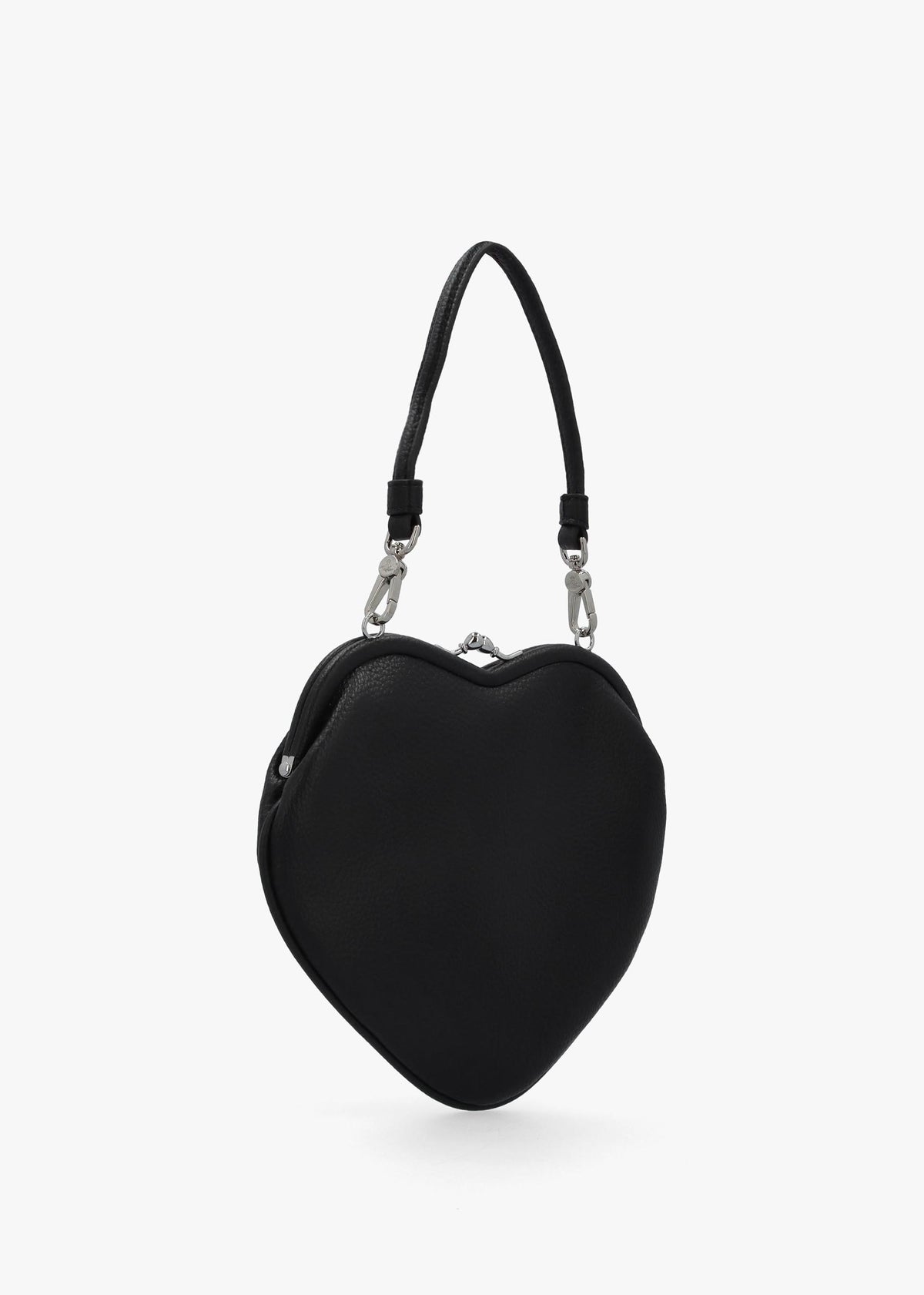 Belle Black Heart Frame Cross-Body Bag