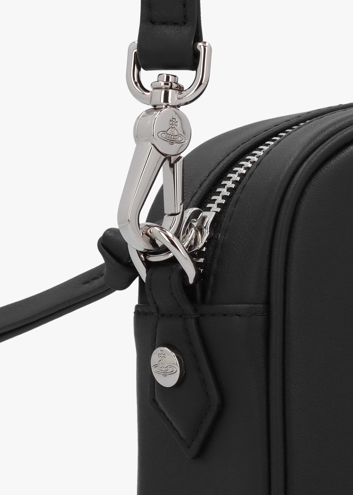 Anna Injected Orb Black Smooth Leather Camera Bag