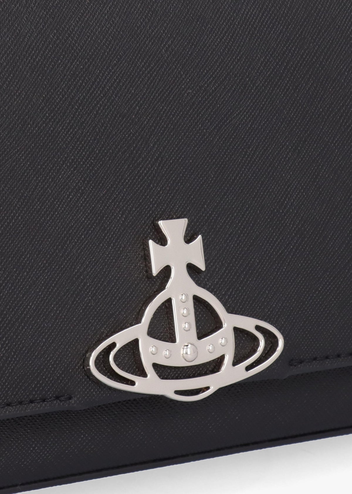 Medium Hazel Black Saffiano Plain Shoulder Bag