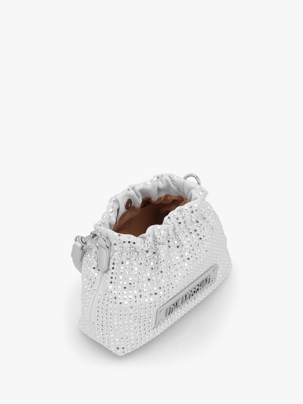 Sparkling Silver Bucket Bag