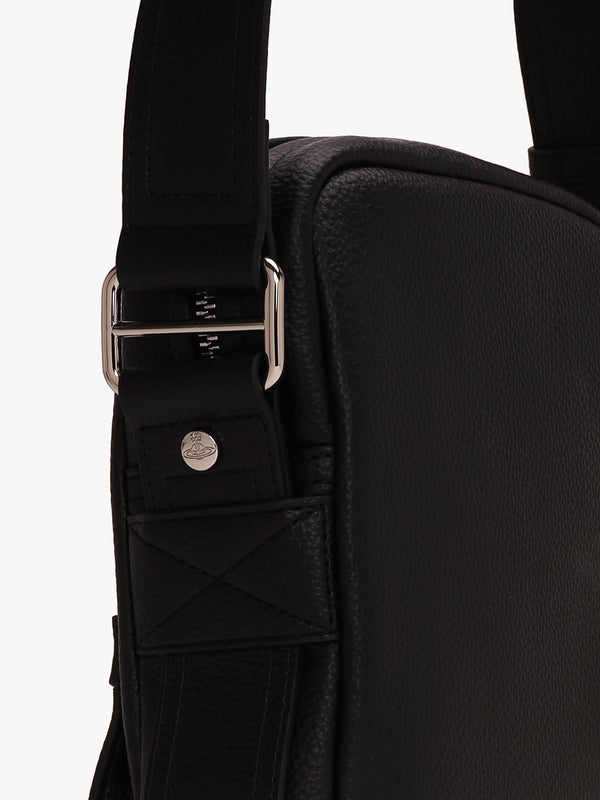 Men's Small Jackson Black Cross-Body Satchel Bag