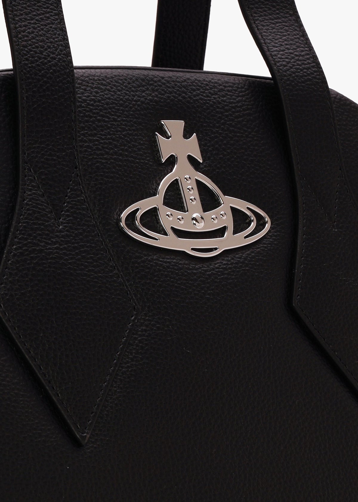 Men's Large Yasmine Black PU Grain Tote Bag