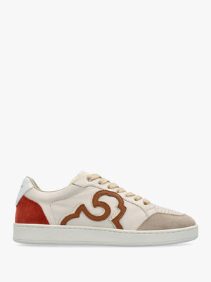 Acanto Basket Cream Leather Low Profile Trainers