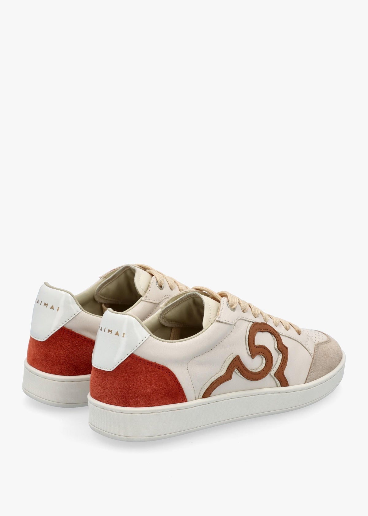 Acanto Basket Cream Leather Low Profile Trainers