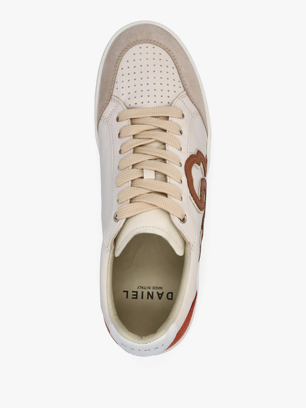 Acanto Basket Cream Leather Low Profile Trainers
