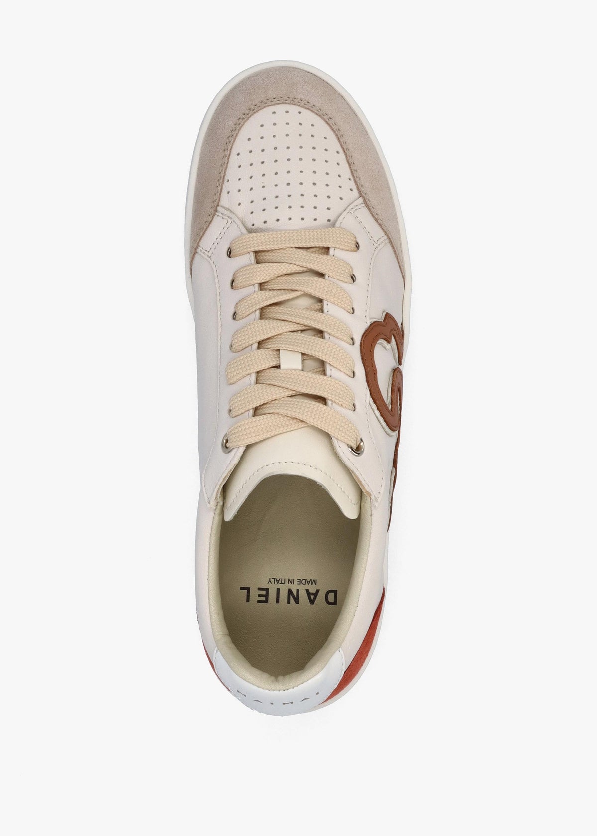 Acanto Basket Cream Leather Low Profile Trainers