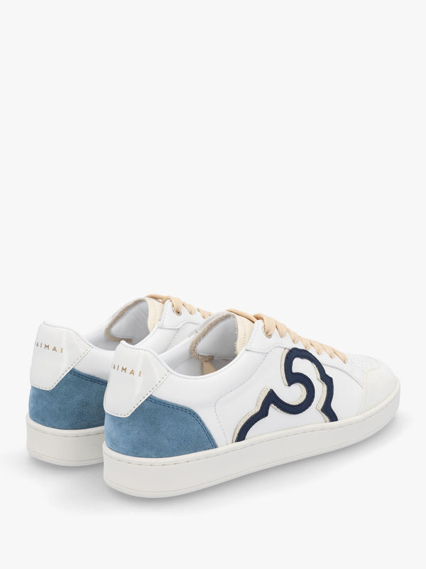 Acanto Basket White Leather Low Profile Trainers
