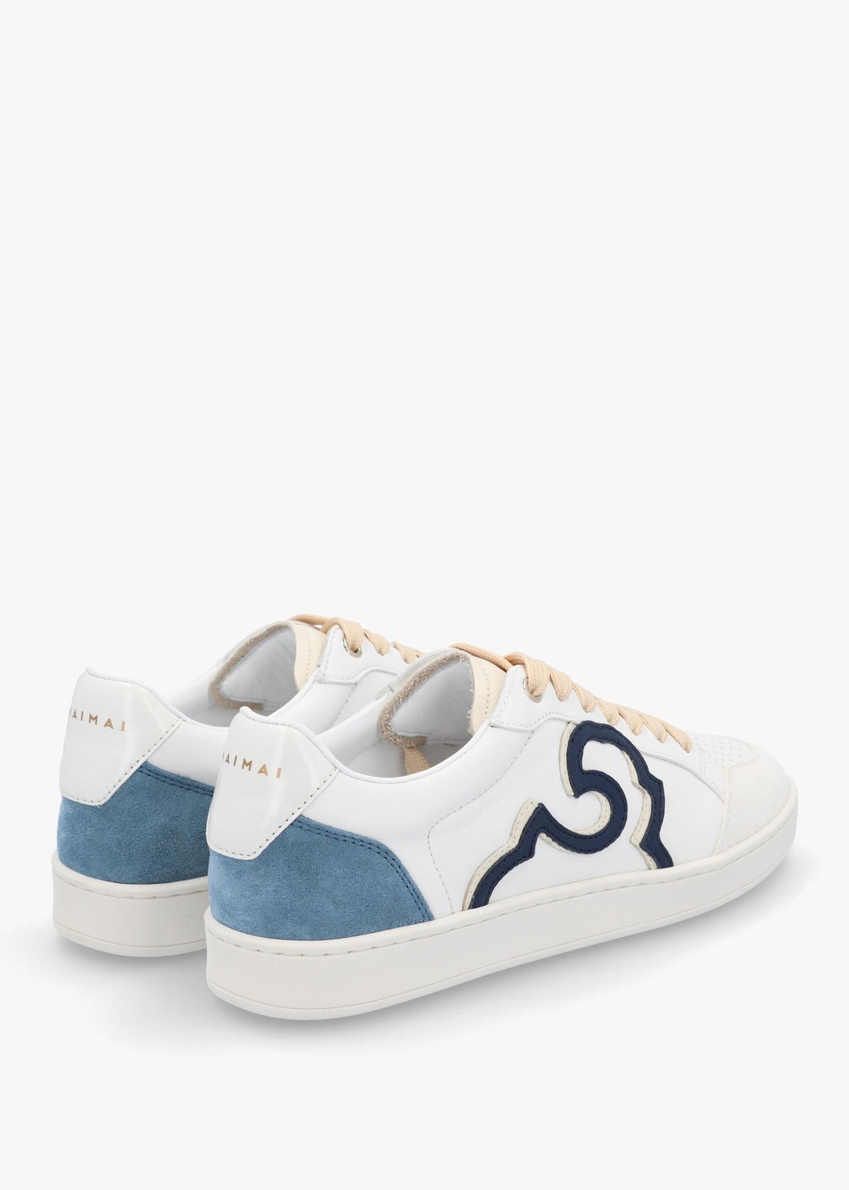 Acanto Basket White Leather Low Profile Trainers
