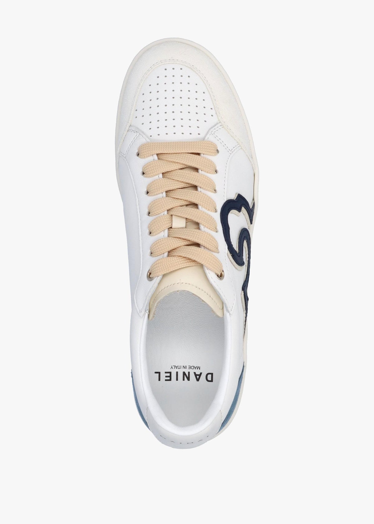 Acanto Basket White Leather Low Profile Trainers