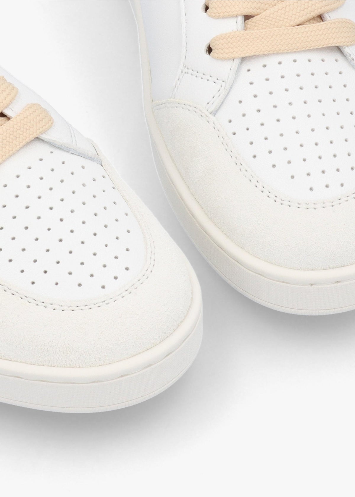 Acanto Basket White Leather Low Profile Trainers