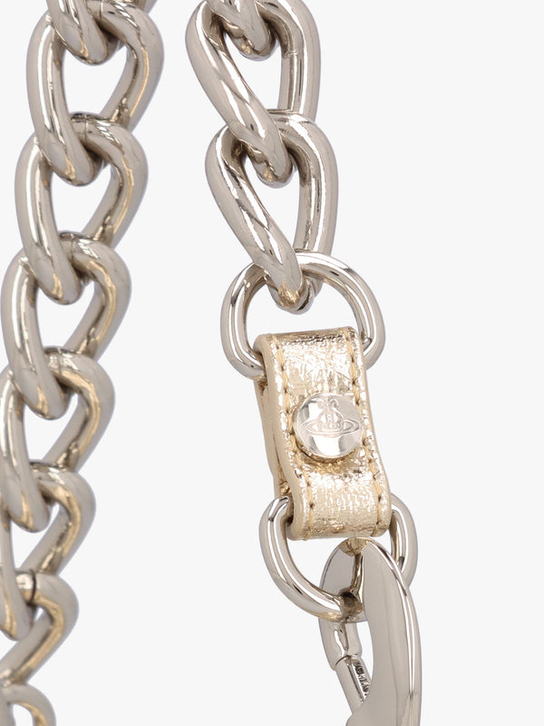 Cindy Cylinder Gold Metallic Crinkle Shoulder Bag
