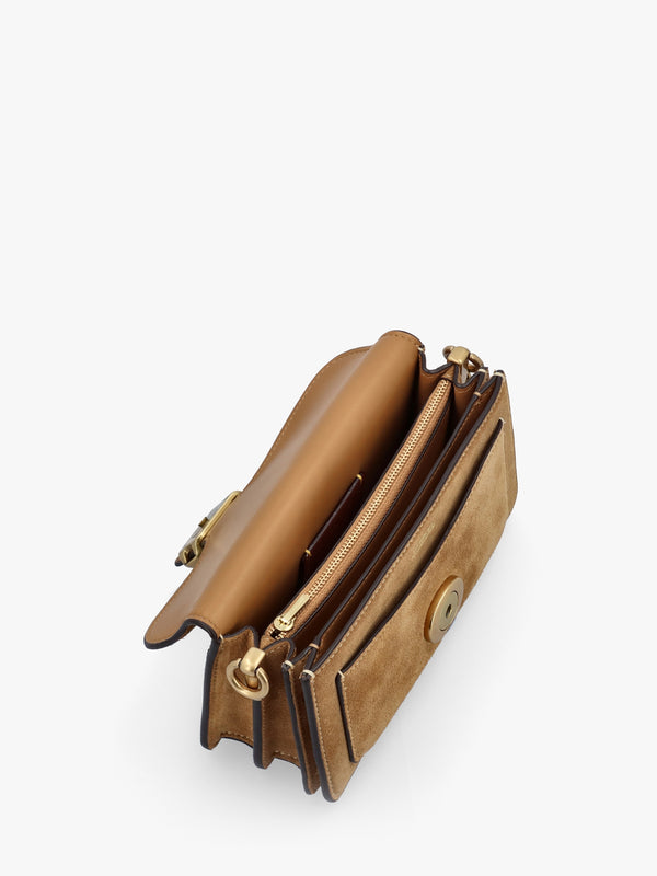Tabby 20 Sand Suede Shoulder Bag