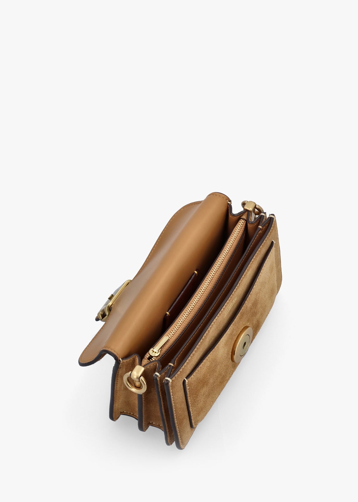Tabby 20 Sand Suede Shoulder Bag