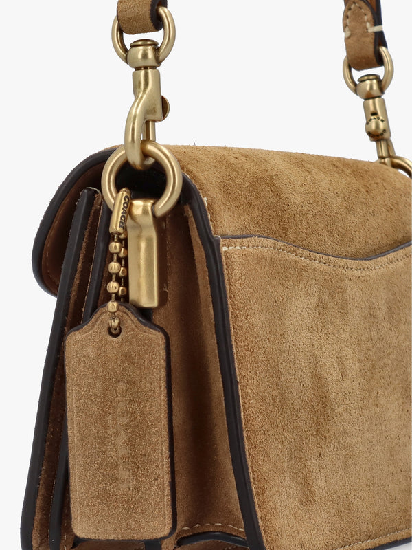 Tabby 20 Sand Suede Shoulder Bag