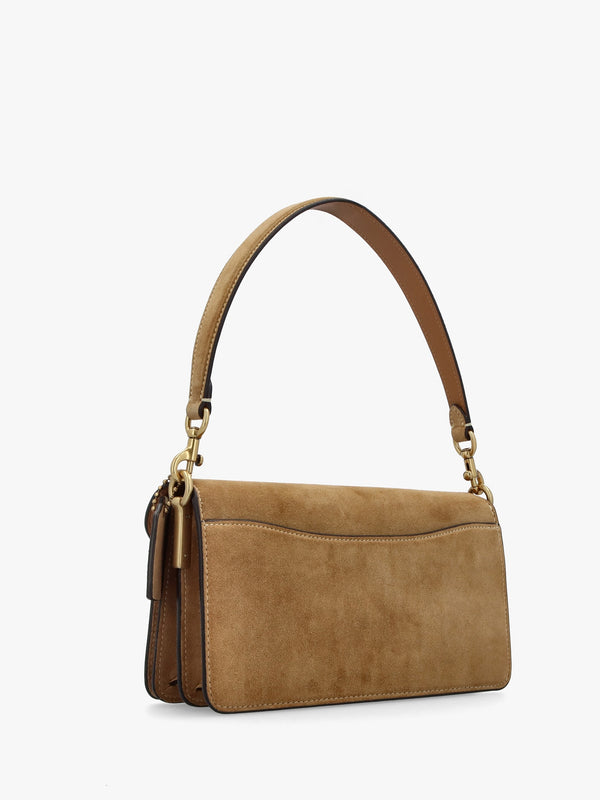Tabby 26 Sand Suede Shoulder Bag