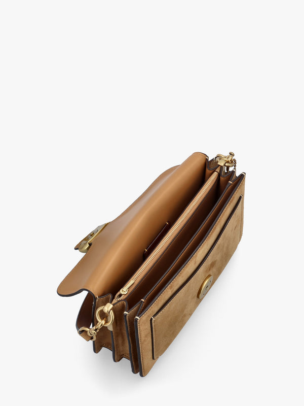 Tabby 26 Sand Suede Shoulder Bag