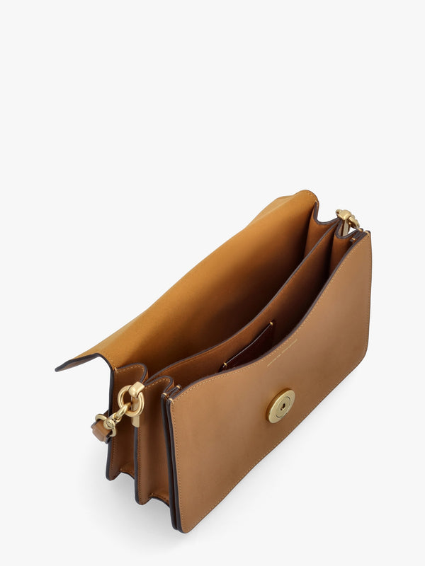 Chain Tabby Honey Brown Leather Shoulder Bag