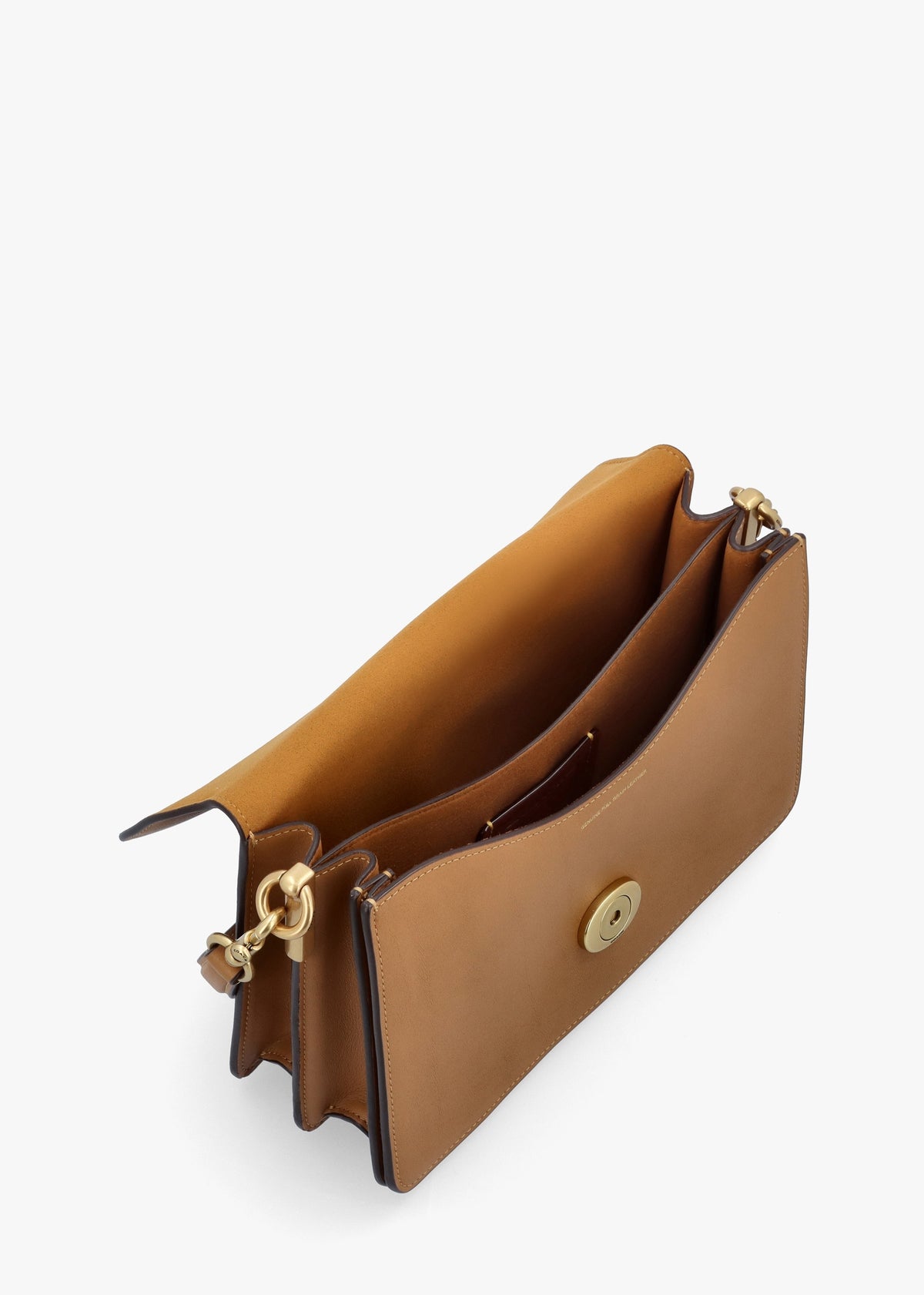 Chain Tabby Honey Brown Leather Shoulder Bag