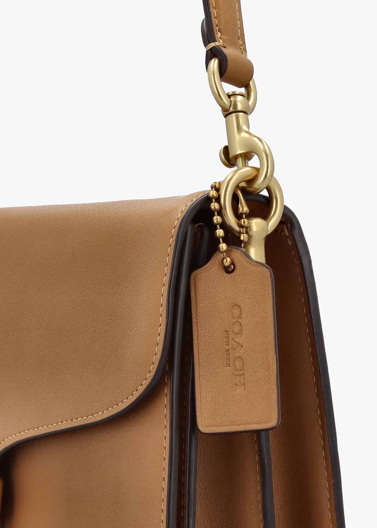 Chain Tabby Honey Brown Leather Shoulder Bag