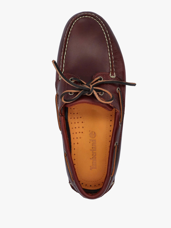 Men’s Classic Lace Up Medium Brown Full Grain Boat Shoes