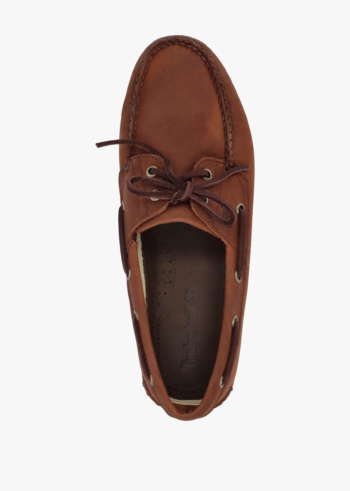 Men’s Classic Lace Up Medium Brown Nubuck Leather Boat Shoes