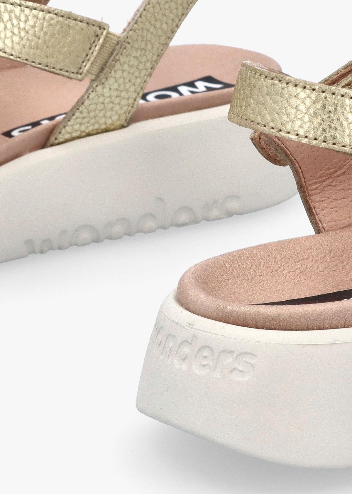 Cordelia Twist Gold Leather Sandals