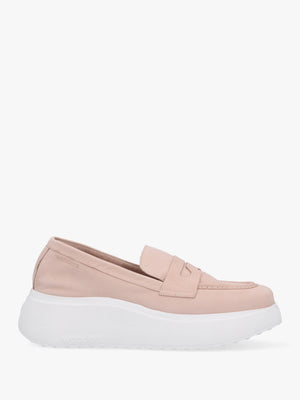 Estela Nude Nubuck Leather Chunky Loafers