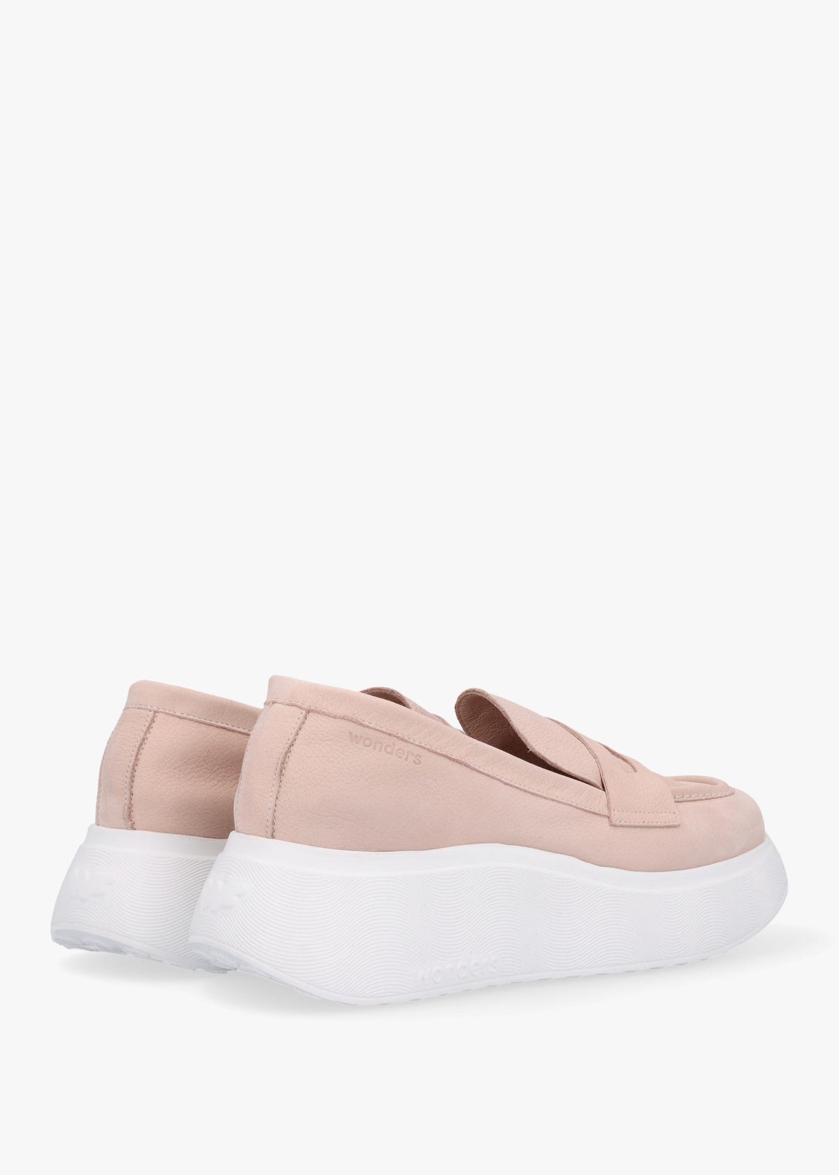 Estela Nude Nubuck Leather Chunky Loafers