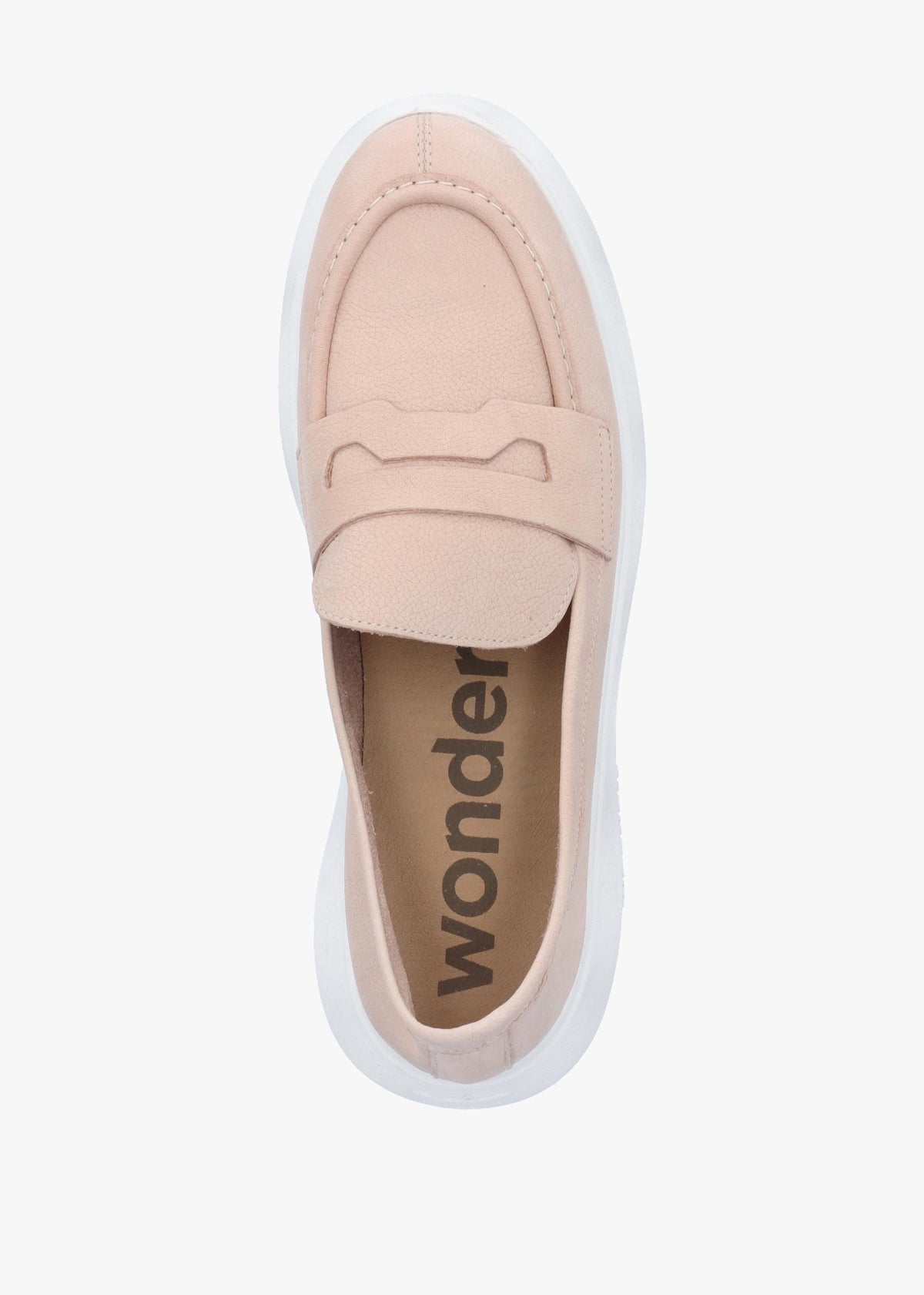 Estela Nude Nubuck Leather Chunky Loafers