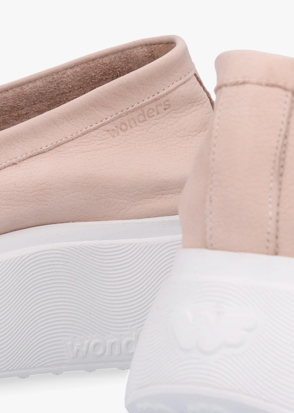 Estela Nude Nubuck Leather Chunky Loafers