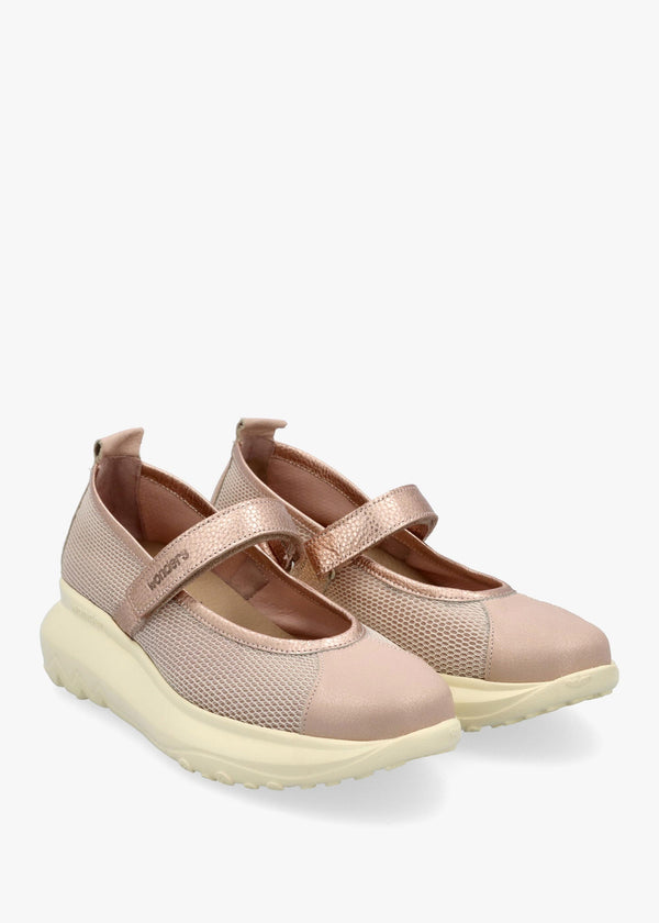 Isaura Nude Sporty Ballerina Pumps
