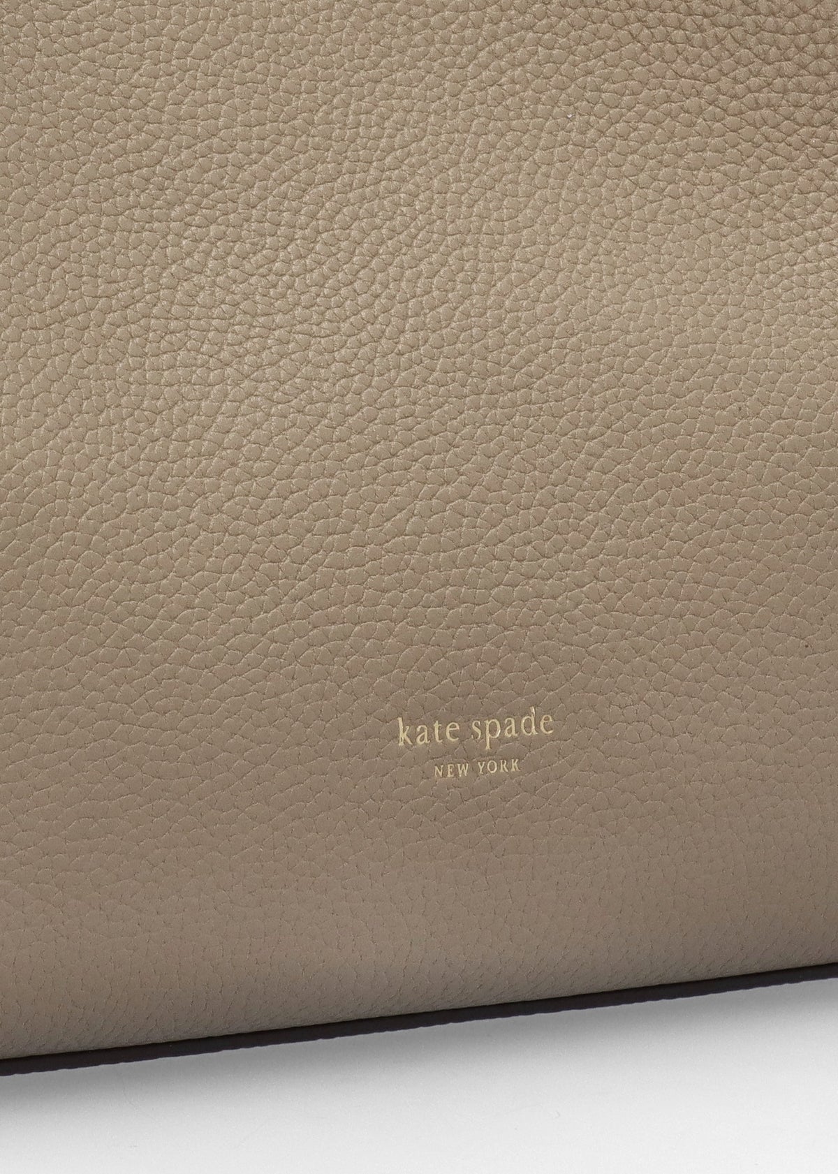 Deco Timeless Taupe Leather Cross-Body Tote Bag