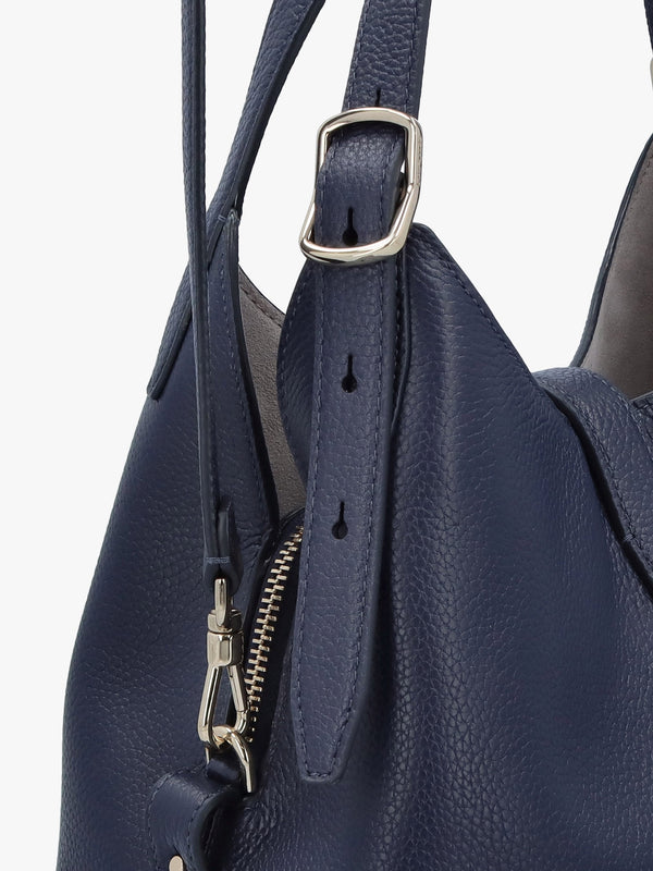 Deco Parisian Leather Cross-Body Tote Bag