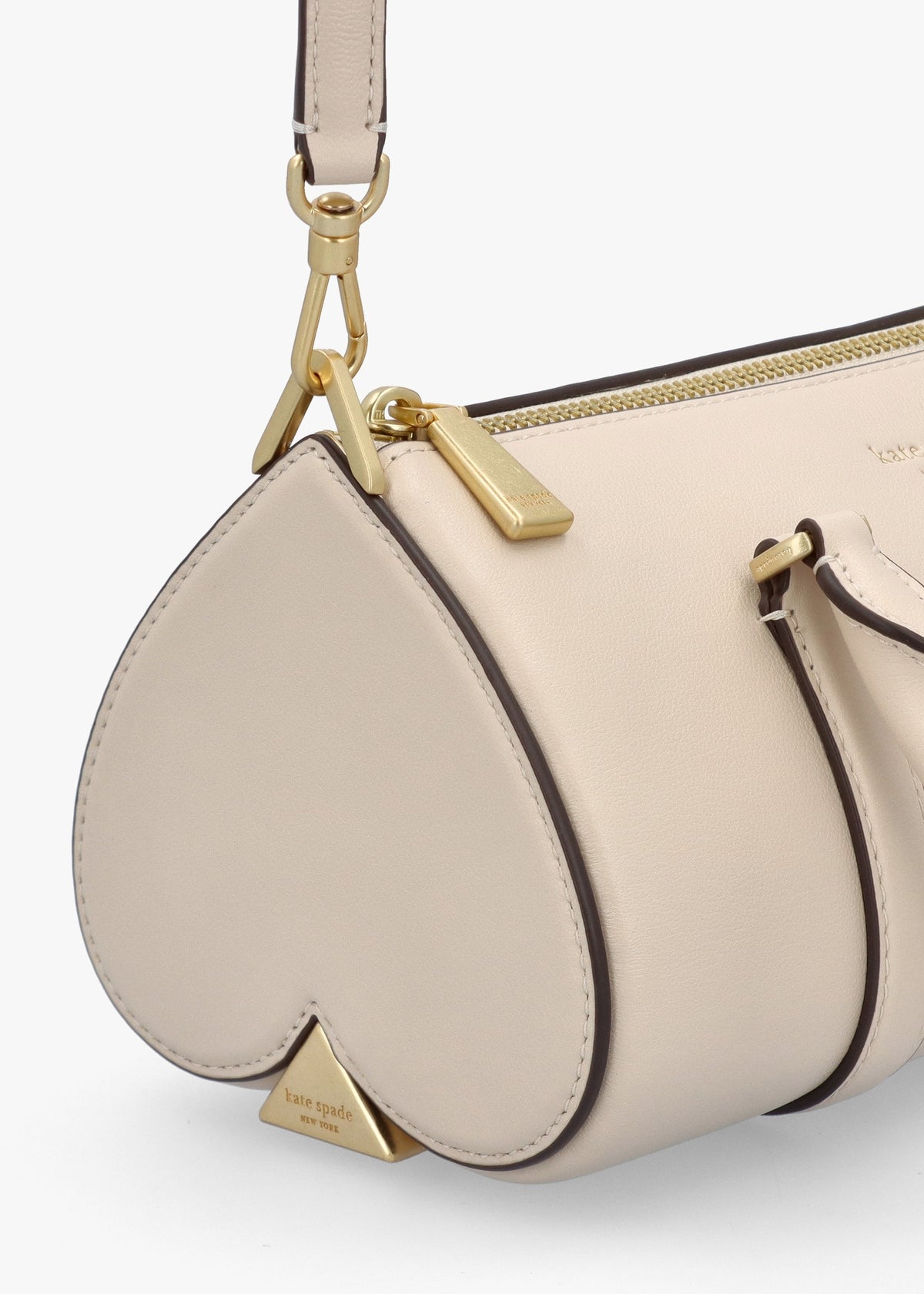Icon Milk Glass Leather Barrel Cross-Body Bag