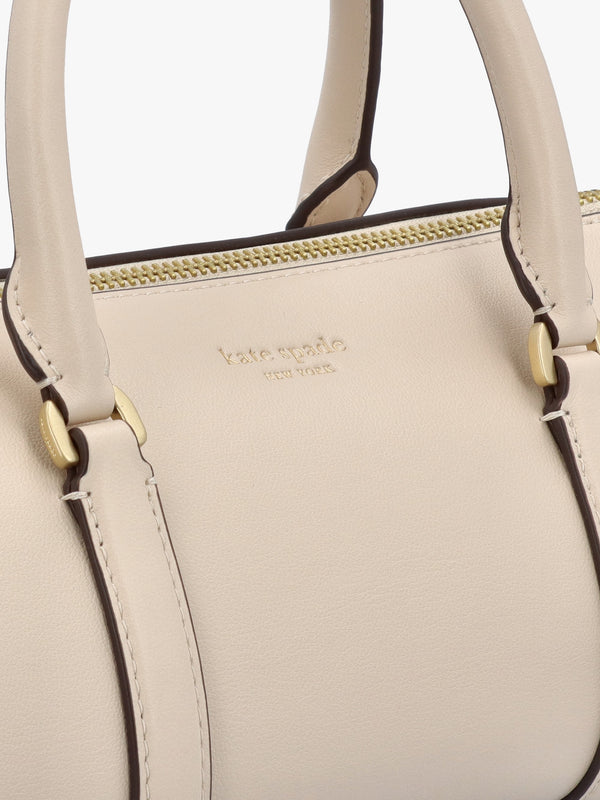 Icon Milk Glass Leather Barrel Cross-Body Bag