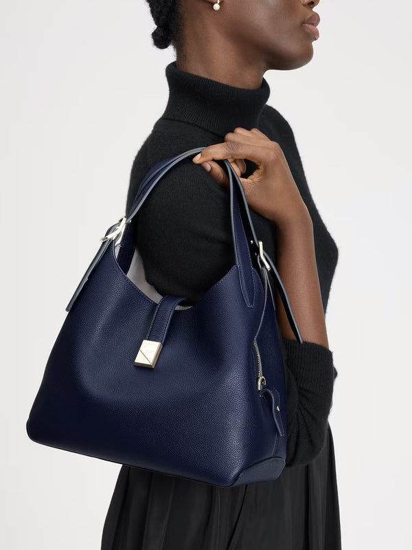 Deco Parisian Leather Cross-Body Tote Bag