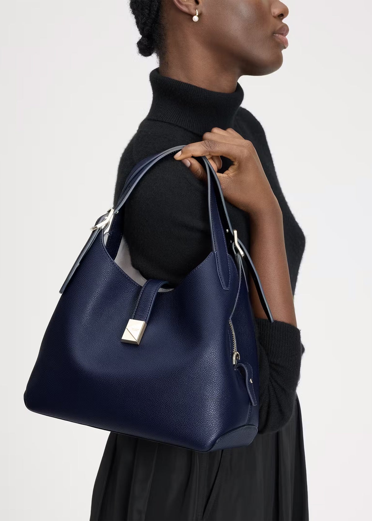 Deco Parisian Leather Cross-Body Tote Bag